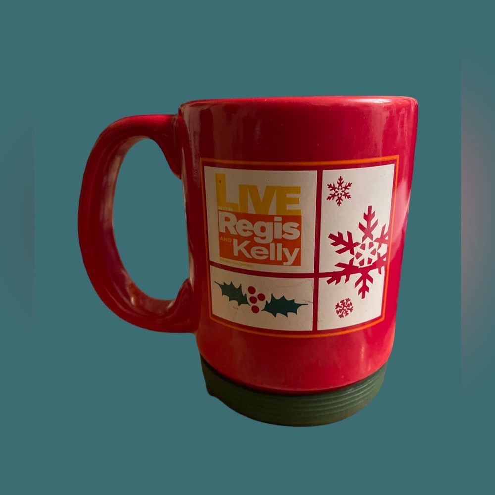 Vintage Live With Regis And Kelly Christmas Coffee Cup Mug